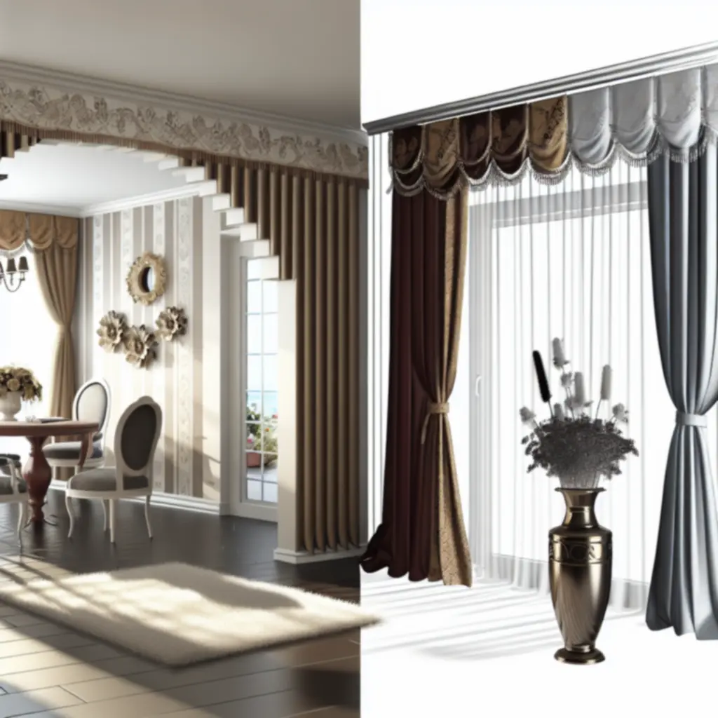 Elegancki salon z zasłonami Curtavixo, pokazany jako część większej opowieści o stylu wnętrza.