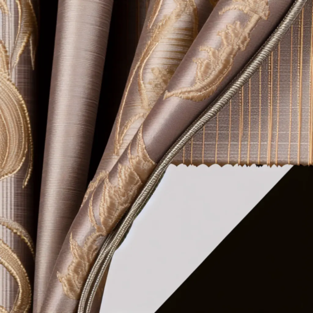 Luksusowe zasłony z bogatych tkanin w eleganckim salonie