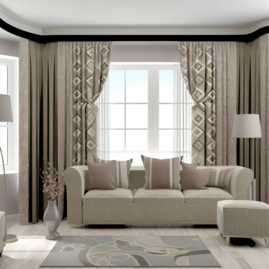 Zasłony we wzory dodające charakteru wnętrzu